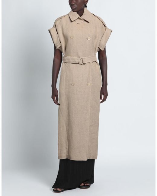 Max Mara Natural Overcoat & Trench Coat
