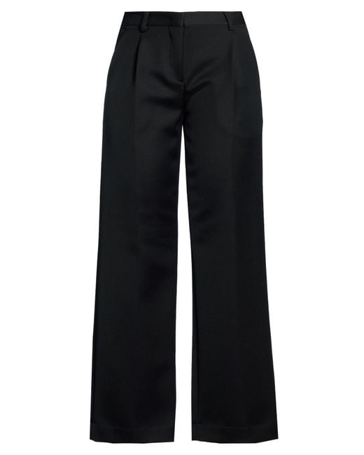Lardini Black Pants Wool, Viscose