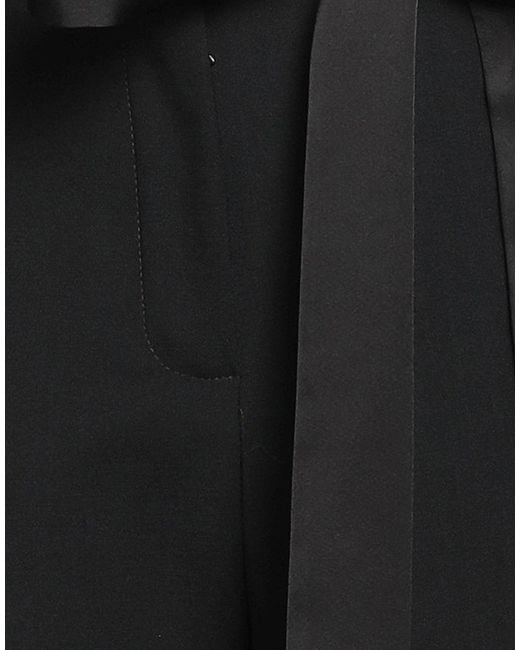 David Koma Black Pants Wool, Elastane, Triacetate, Polyester
