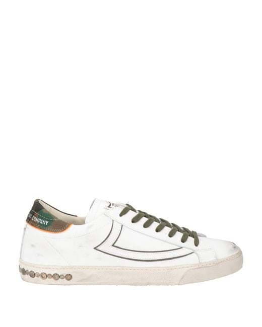 HTC Natural Military Sneakers Leather, Textile Fibers for men
