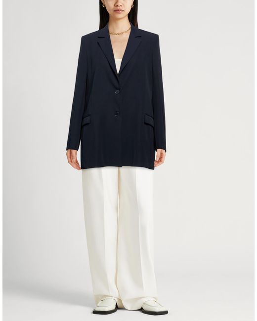 Hanita Blue Midnight Blazer Polyester, Elastane