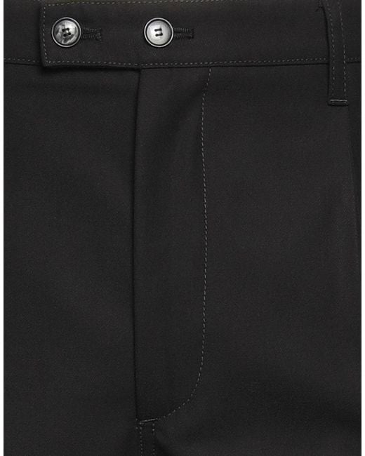 Barena Black Pants Polyester, Virgin Wool for men