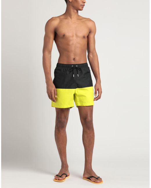Calvin Klein Yellow Swim Trunks for men