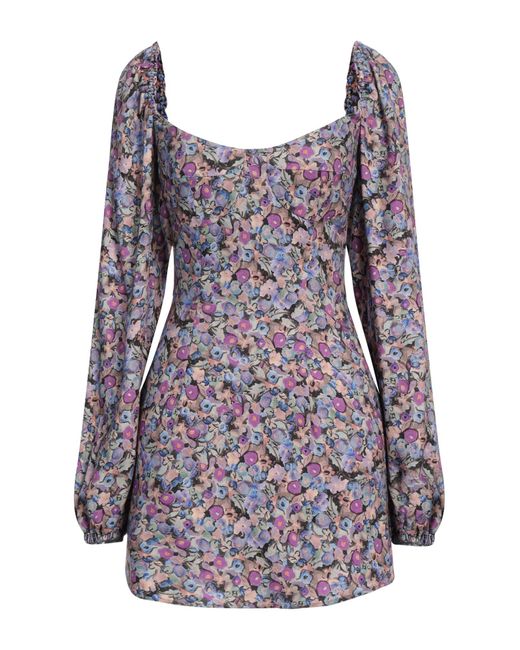 Mar De Margaritas Purple Mini Dress Viscose