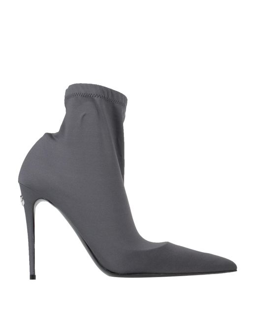 Dolce & Gabbana Gray Ankle Boots
