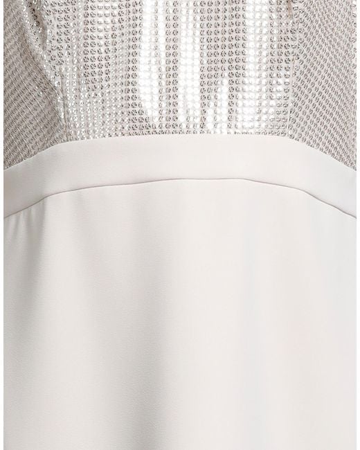 Camilla White Midi Dress Polyester, Elastane