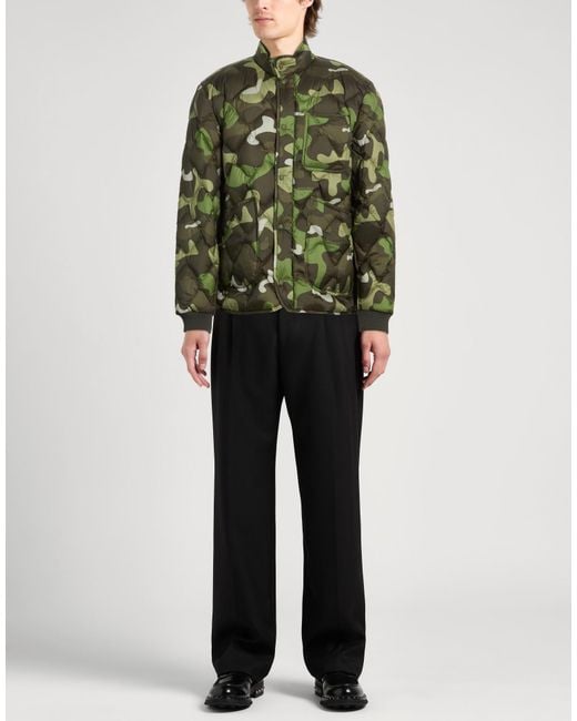 Woolrich Green Military Puffer Polyester for men