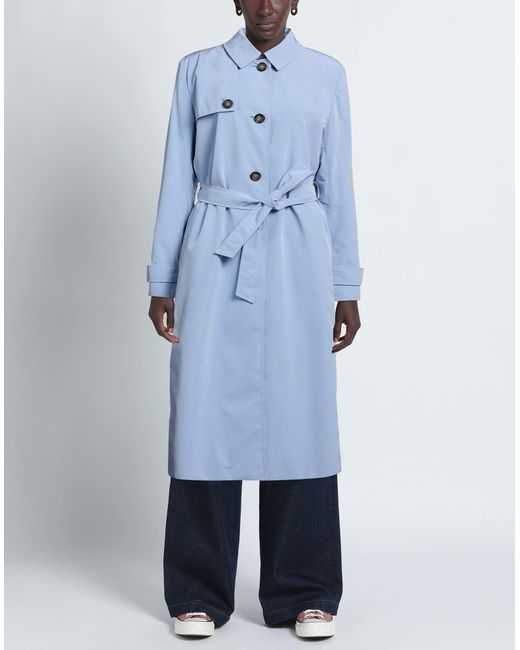 Cinzia Rocca Blue Overcoat & Trench Coat
