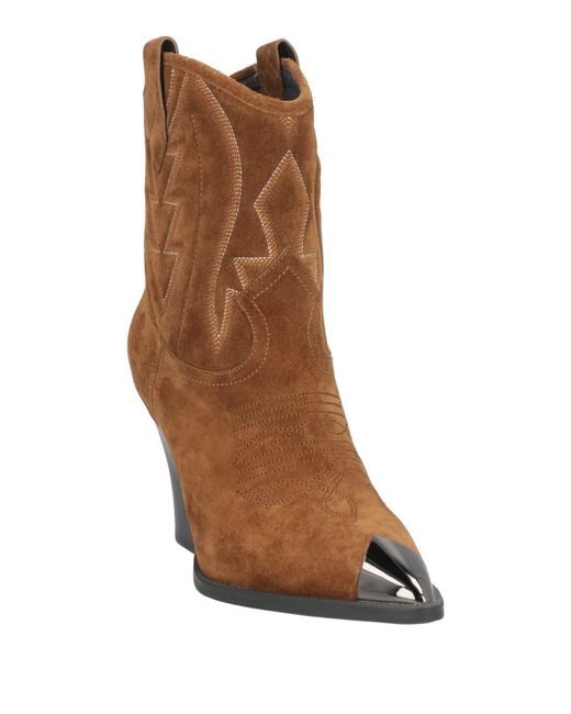 Lola Cruz Brown Ankle Boots