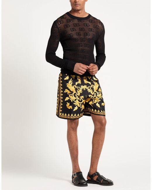 Dolce & Gabbana Black Sweater Viscose, Polyester