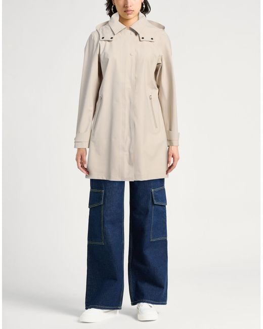 Woolrich Natural Overcoat & Trench Coat Polyamide, Elastane