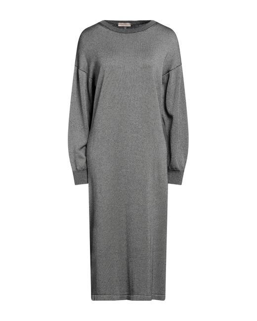 Purotatto Gray Midi Dress