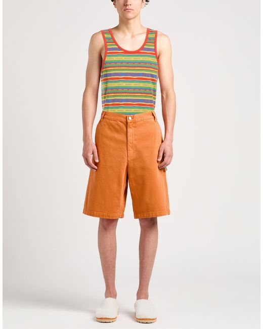 KENZO Green Tank Top Cotton for men