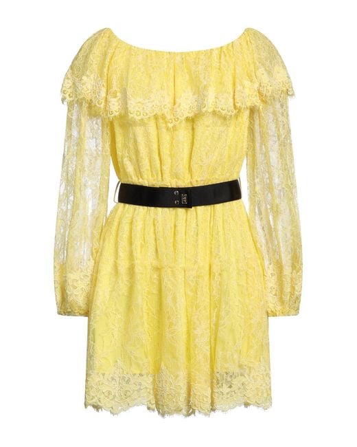 Anna Molinari Yellow Mini-Kleid