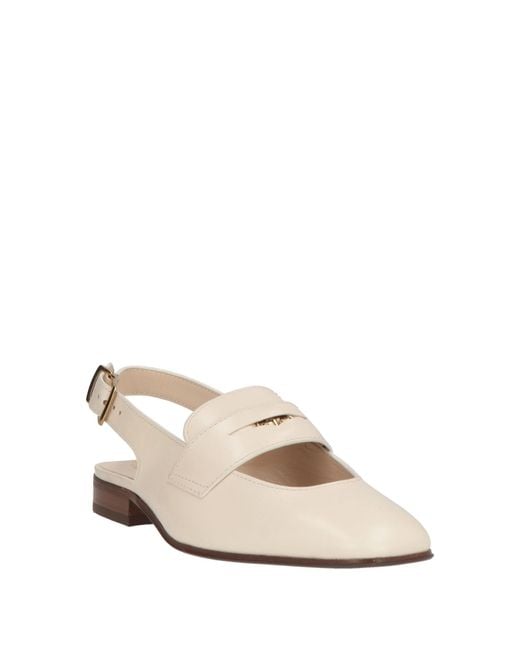 Tod's Natural Ballet Flats Leather