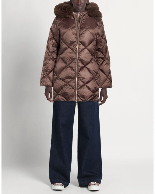 Oltre Brown Puffer Polyamide