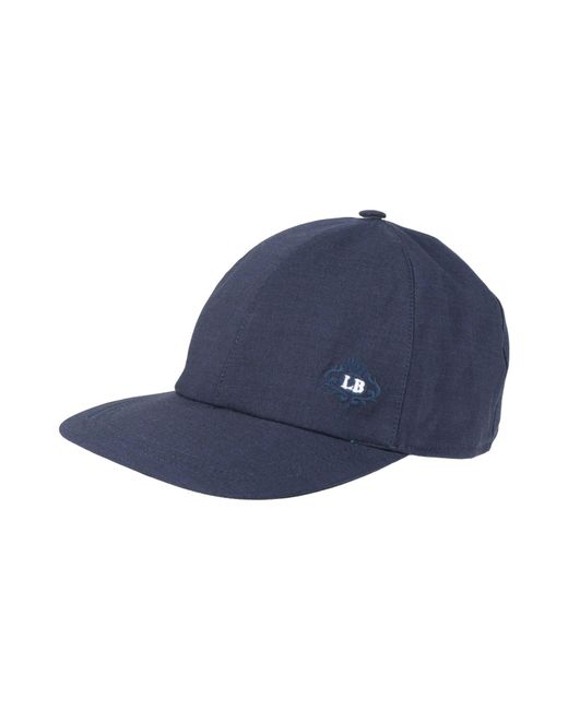 Luigi Borrelli Napoli Blue Midnight Hat Virgin Wool for men