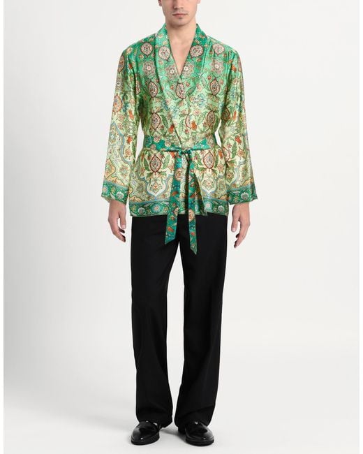 Pantamolle Green Jacket Silk for men