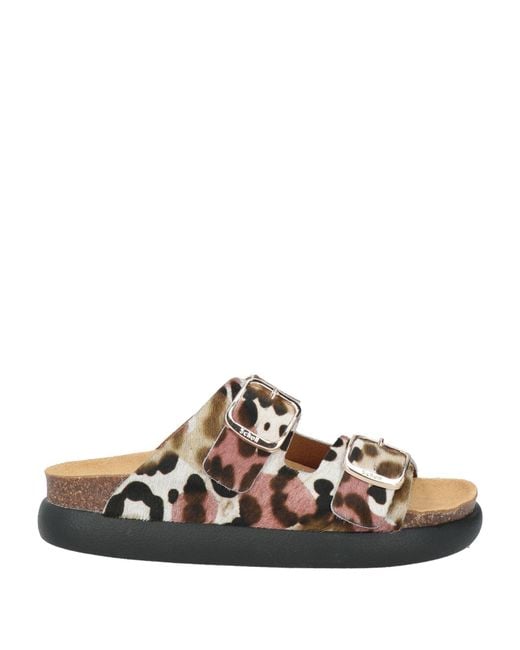 Scholl White Sandals Leather