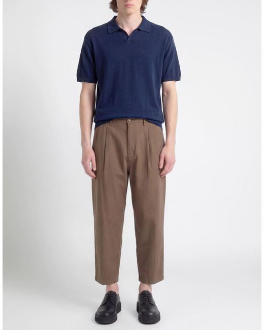 Drykorn Brown Pants Cotton, Viscose for men
