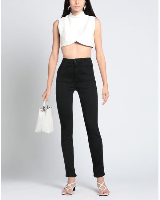 MARCIANO BY GUESS Black Pants Cotton, Polyester, Viscose, Elastane