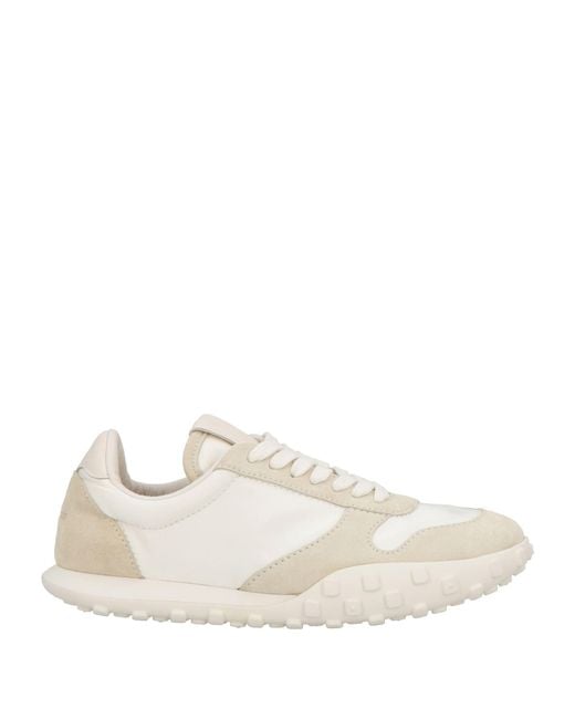 Jil Sander White Sneakers Leather, Textile Fibers
