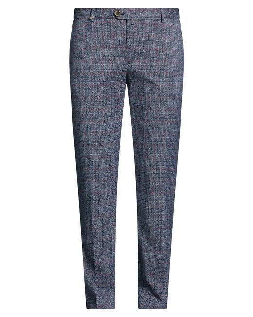 Barbati Blue Pants Polyester, Viscose, Elastane for men