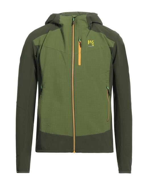 Karpos Green Jacket Polyester, Elastane, Polyamide, Viscose for men