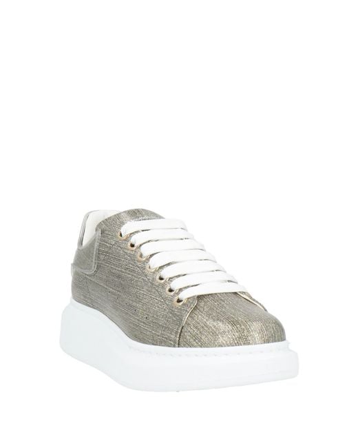 McQueen White Sneakers Synthetic Material