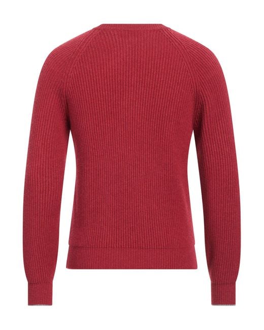 Brunello Cucinelli Red Sweater for men