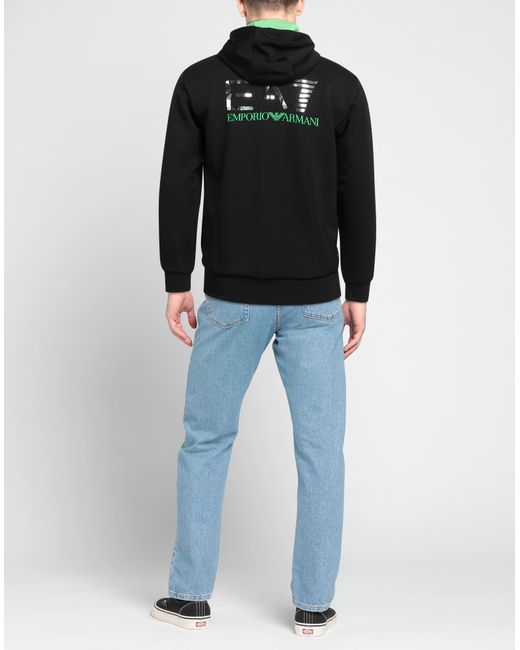 EA7 Black Sweatshirt for men