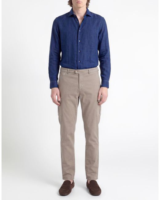 Tramarossa Gray Pants Cotton, Polyester, Elastane for men