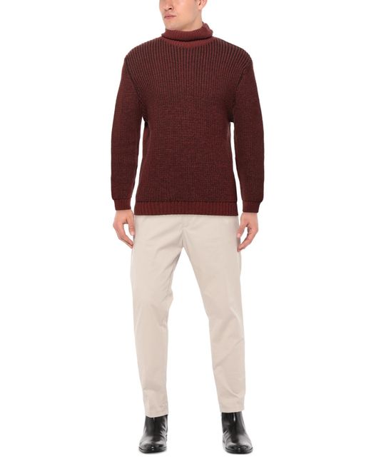 Gazzarrini Red Brick Turtleneck Acrylic, Wool for men