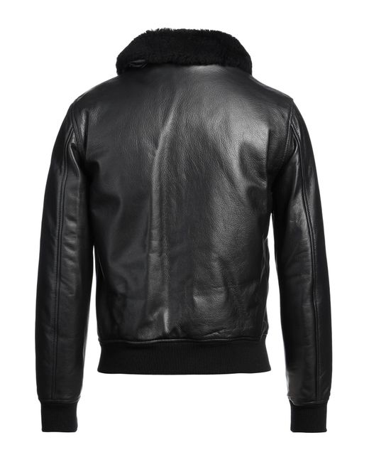Sandro Shearling- & Kunstfell in Black für Herren
