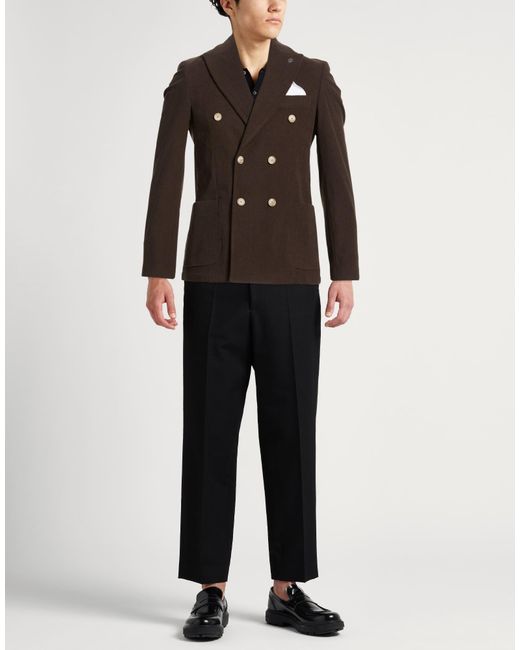Daniele Alessandrini Brown Blazer for men