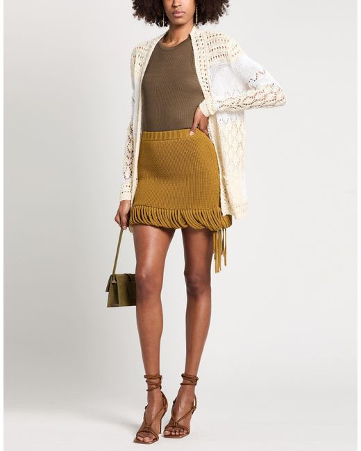 DIOTIMA Yellow Mini Skirts