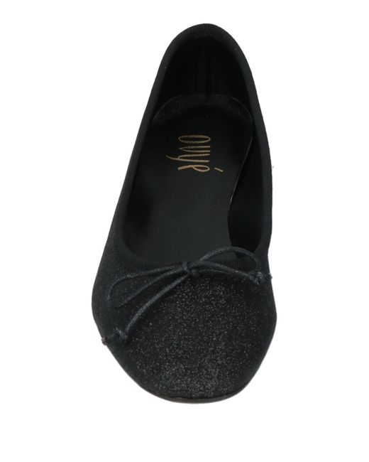 Ovyè Black Ballet Flats