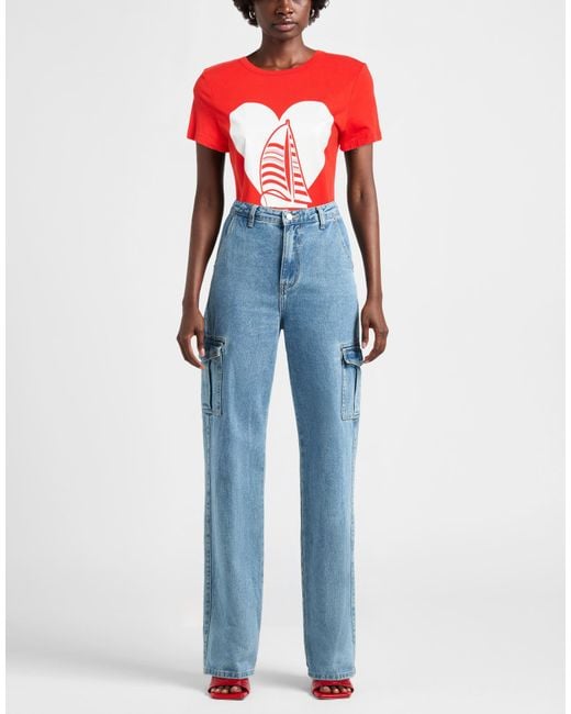 Love Moschino Red T-Shirts