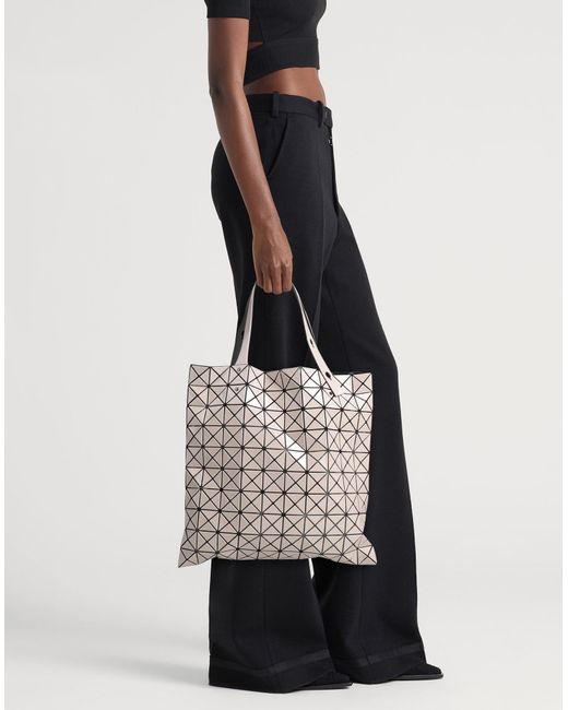 Issey Miyake Gray Light Handbag Rubber, Textile Fibers