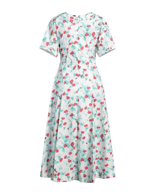Marni White Midi-Kleid