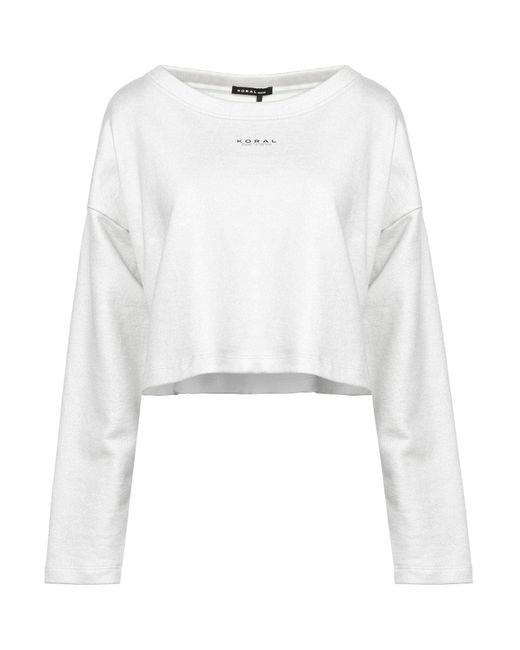 Koral White Sweatshirt