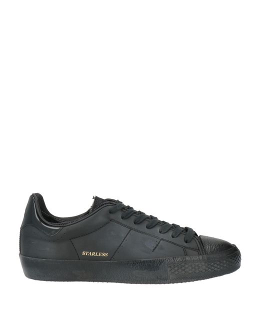 HIDNANDER Black Archetypal Sneakers Leather, Textile Fibers for men