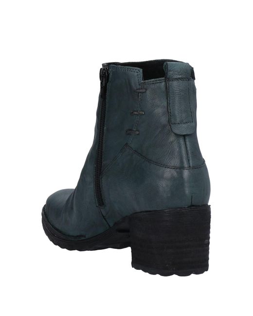 Khrio Leather Ankle Boots in Deep Jade - Lyst