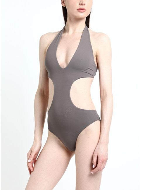 Fisico Gray One-piece Swimsuit
