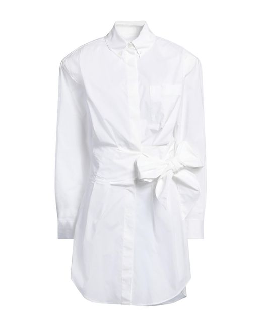 Alexandre Vauthier White Midi Dress