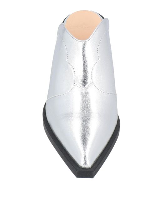 COPENHAGEN White Mules & Clogs Leather