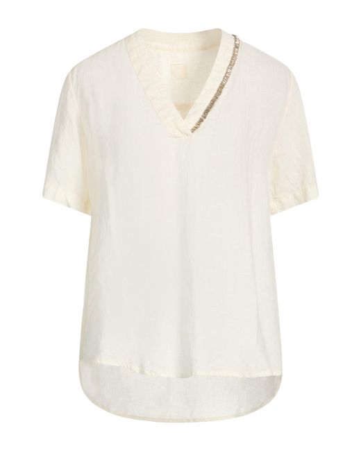 120% Lino White Top