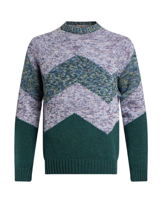 Pullover Irish Crone de hombre de color Blue
