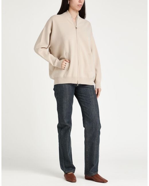 Max Mara White Cardigan Viscose, Polyester