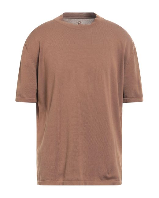 Salvatore Santoro Brown T-Shirt Cotton for men